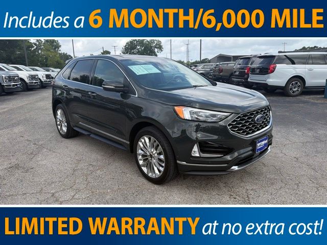 Forged Green Metallic 2022 Ford Edge SUV / Crossover All-Wheel Drive 8-Speed Automatic