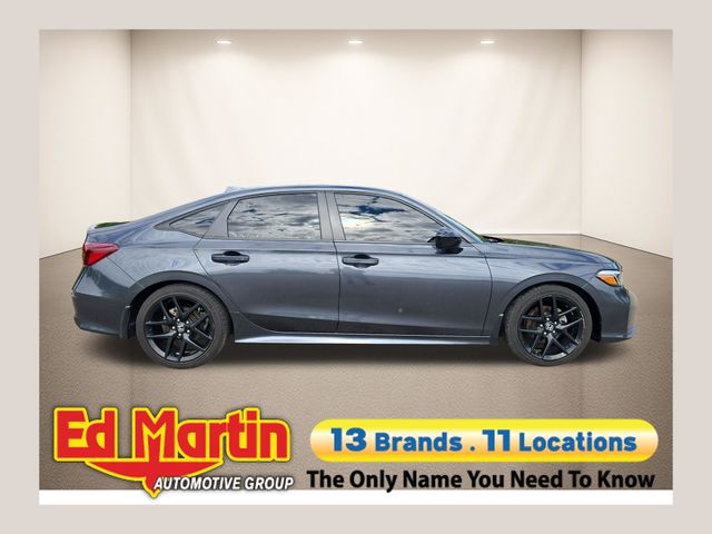 Black 2025 Honda Civic Sedan Front-Wheel Drive Continuously Variable Transmission