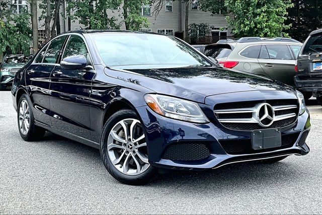 Blue 2018 Mercedes-Benz C-Class Sedan All-Wheel Drive 9-Speed Automatic