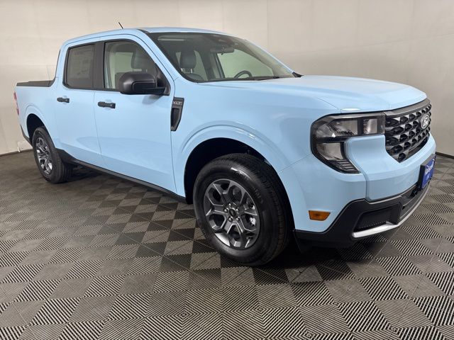 Light Blue 2026 Ford Maverick XLT SuperCrew AWD Pickup Truck All-Wheel Drive Continuously Variable Transmission