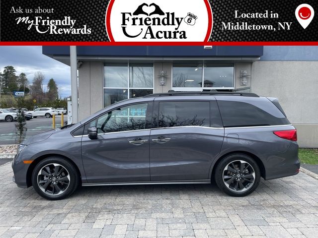 Gray (Modern Steel Metallic) 2024 Honda Odyssey Elite FWD Minivan Front-Wheel Drive Automatic