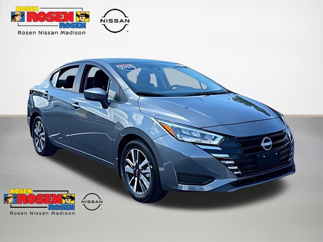 Gray (Gun Metallic) 2025 Nissan Versa Sedan Front-Wheel Drive Continuously Variable Transmission