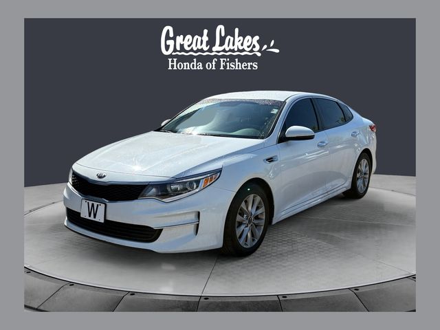Snow White Pearl 2016 Kia Optima LX Sedan Front-Wheel Drive 6-Speed Automatic