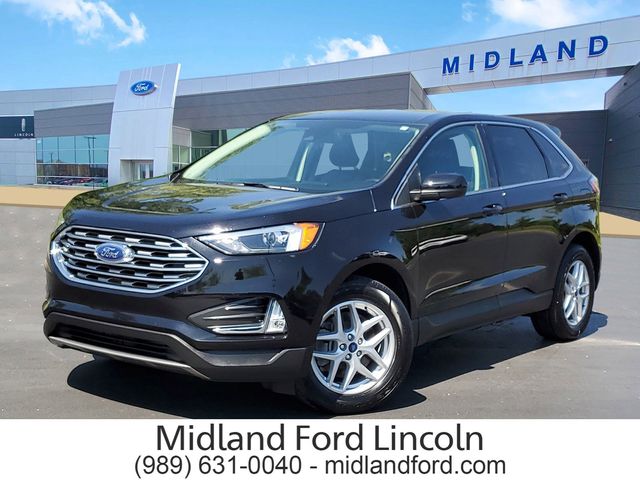 Black Metallic 2022 Ford Edge SEL AWD SUV / Crossover All-Wheel Drive 8-Speed Automatic