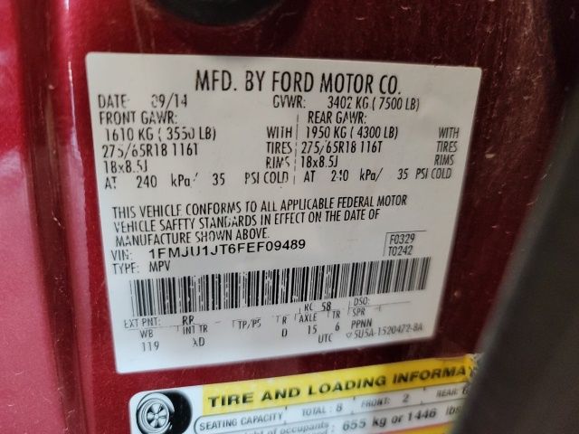 2015 Ruby Red Metallic Ford Expedition XLT 4X4 SUV
