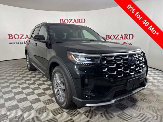 2025 Agate Black Metallic Ford Explorer Platinum RWD SUV