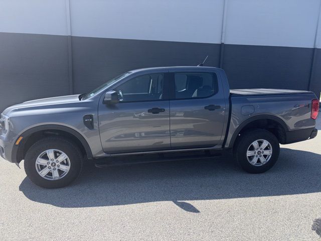 Gray Metallic 2024 Ford Ranger XL SuperCrew 4WD Pickup Truck Four-Wheel Drive Automatic