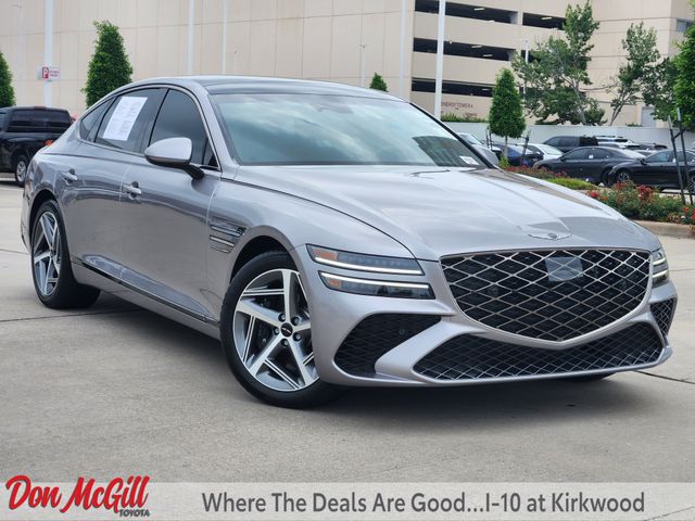 Silver 2025 Genesis G80 3.5T Sport Advanced AWD Sedan All-Wheel Drive 8-Speed Automatic