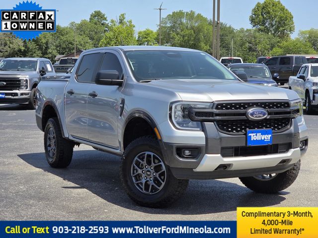 Silver Metallic 2024 Ford Ranger Pickup Truck Four-Wheel Drive Automatic