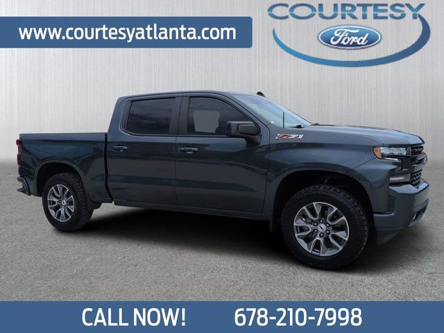 Shadow Gray Metallic 2021 Chevrolet Silverado 1500 Pickup Truck Four-Wheel Drive 8-Speed Automatic