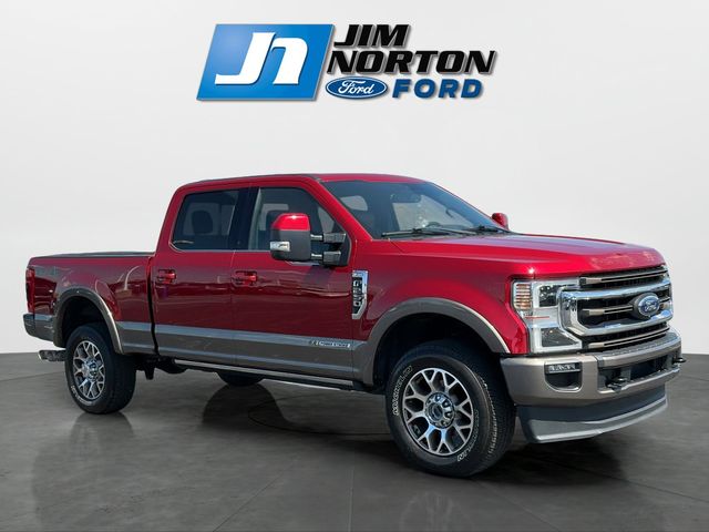 Brown 2022 Ford F-250 Super Duty King Ranch Crew Cab 4WD Pickup Truck Four-Wheel Drive Automatic