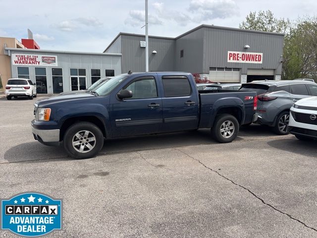 Midnight Blue Metallic 2010 GMC Sierra 1500 SLE Crew Cab Pickup Truck 4X2 6-Speed Automatic