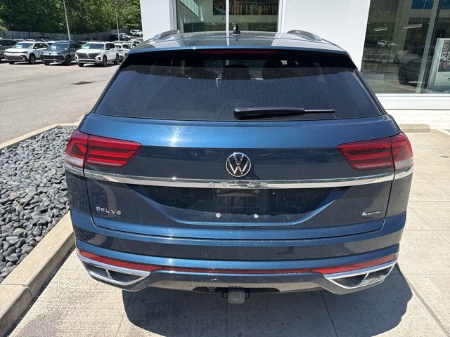2023 Volkswagen Atlas Cross Sport 3.6L V6 SEL Premium R-Line Blue at Sutliff Volkswagen