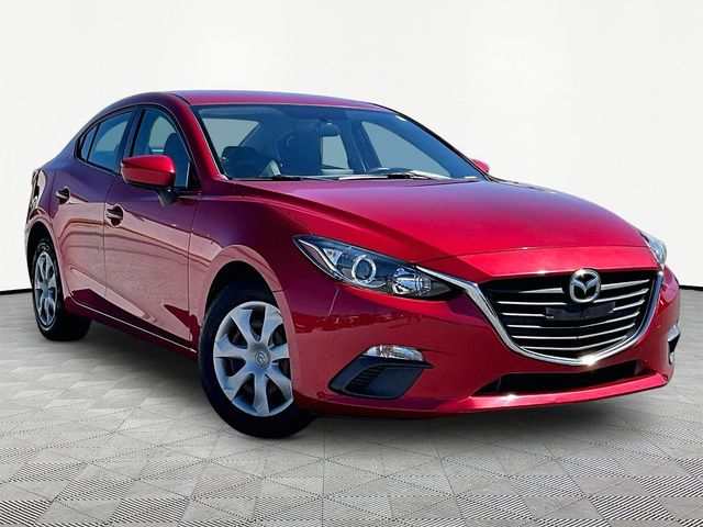 Red Metallic 2015 Mazda MAZDA3 Sedan Front-Wheel Drive 6-Speed Automatic