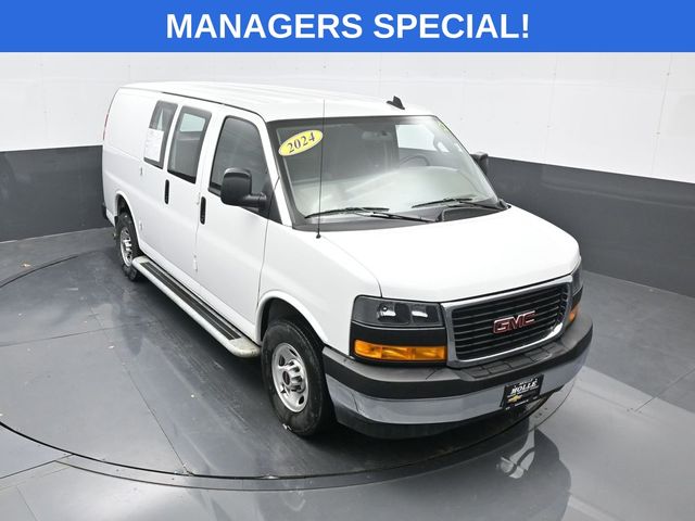 Summit White 2024 GMC Savana Cargo Van Rear-Wheel Drive 8-Speed Automatic Overdrive