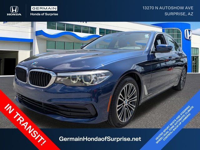 Mediterranean Blue Metallic 2020 BMW 5 Series Sedan All-Wheel Drive 8-Speed Automatic