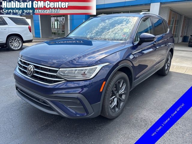 Atlantic Blue Metallic 2022 Volkswagen Tiguan SUV / Crossover Front-Wheel Drive 8-Speed Automatic
