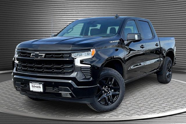 Black 2026 Chevrolet Silverado 1500 RST Crew Cab 4WD Pickup Truck Four-Wheel Drive Automatic