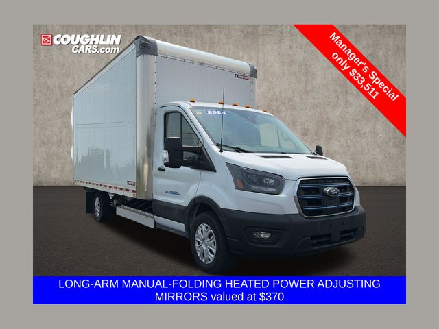 Oxford White 2024 Ford E-Transit Van Rear-Wheel Drive Automatic