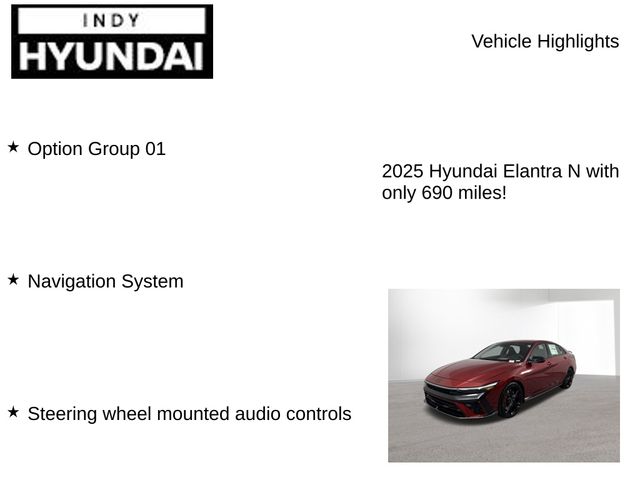 Used 2025 Hyundai Elantra N For Sale in Indianapolis, IN