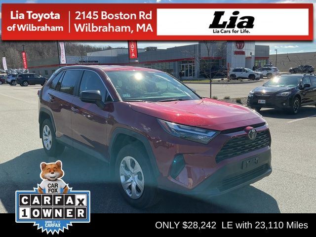 Red (Ruby Flare Pearl) 2023 Toyota RAV4 LE AWD SUV / Crossover All-Wheel Drive 8-Speed Automatic
