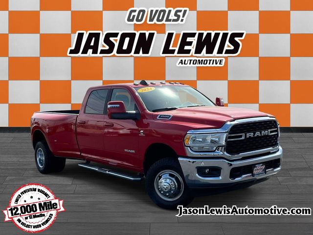 Flame Red Clearcoat 2024 RAM 3500 Big Horn Crew Cab LB DRW 4WD Pickup Truck Four-Wheel Drive 6-Speed Automatic
