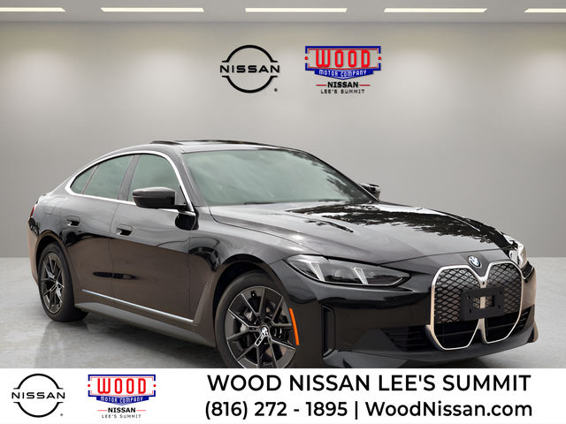 Black Sapphire Metallic 2025 BMW i4 Sedan All-Wheel Drive Automatic
