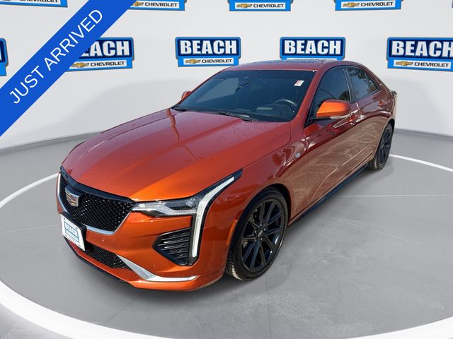 Blaze Orange Metallic 2023 Cadillac CT4 Sport RWD Sedan Rear-Wheel Drive 8-Speed Automatic