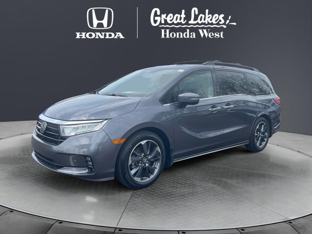 Gray (Modern Steel Metallic) 2023 Honda Odyssey Elite FWD Minivan Front-Wheel Drive Automatic