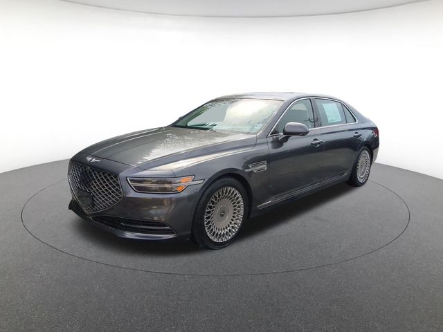 Black 2021 Genesis G90 5.0L Ultimate RWD Sedan Rear-Wheel Drive 8-Speed Automatic