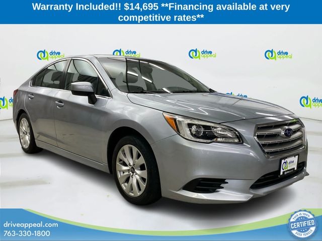 Ice Silver Metallic 2016 Subaru Legacy Sedan All-Wheel Drive Continuously Variable Transmission