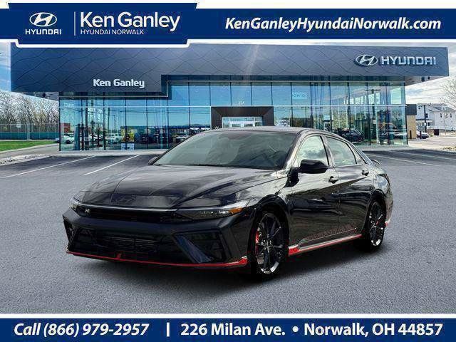 Abyss Black 2026 Hyundai Elantra N Sedan Front-Wheel Drive 8-Speed Automatic