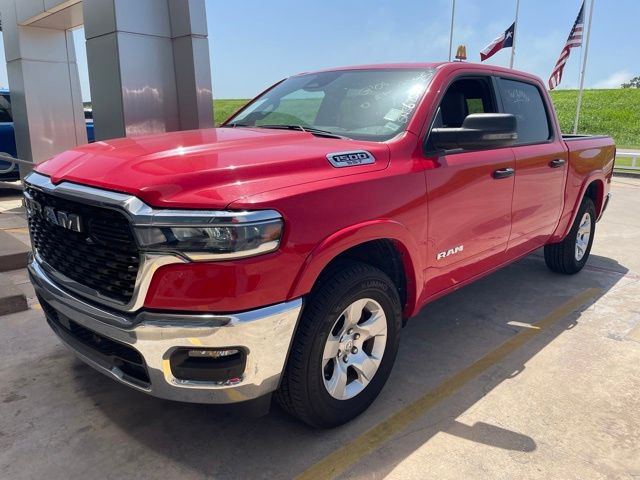 Flame Red Clearcoat 2025 RAM 1500 Pickup Truck Four-Wheel Drive 8-Speed Automatic