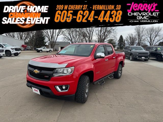 Red Hot 2017 Chevrolet Colorado Z71 Crew Cab 4WD Pickup Truck Four-Wheel Drive 8-Speed Automatic