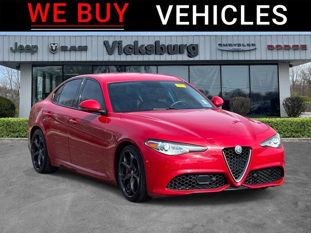 Red 2017 Alfa Romeo Giulia Ti RWD Sedan Rear-Wheel Drive 8-Speed Automatic