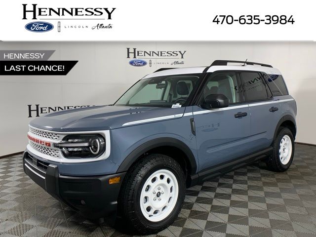 Blue (Azure Gray Metallic) 2025 Ford Bronco Sport SUV / Crossover All-Wheel Drive 8-Speed Automatic