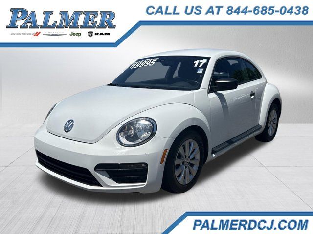 Pure White 2017 Volkswagen Beetle Hatchback Front-Wheel Drive 6-Speed Automatic