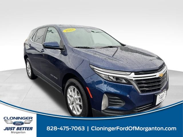 Blue 2022 Chevrolet Equinox LT AWD with 1LT SUV / Crossover Four-Wheel Drive 6-Speed Automatic Overdrive
