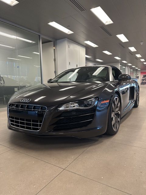 Gray 2012 Audi R8 5.2 quattro Spyder AWD Convertible All-Wheel Drive 6-Speed Automatic