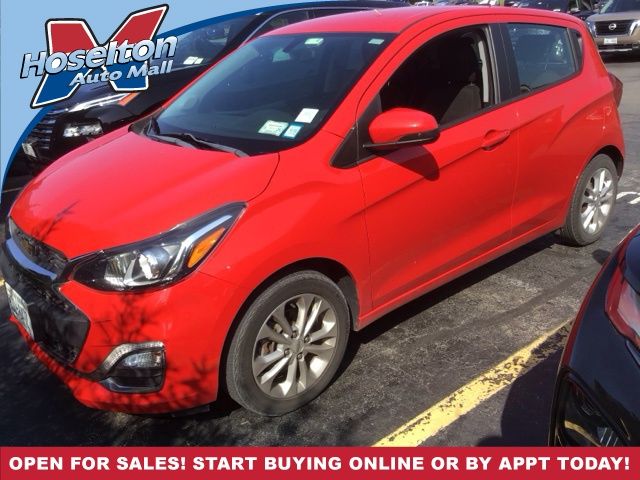 Red Hot 2019 Chevrolet Spark Hatchback Front-Wheel Drive Continuously Variable Transmission