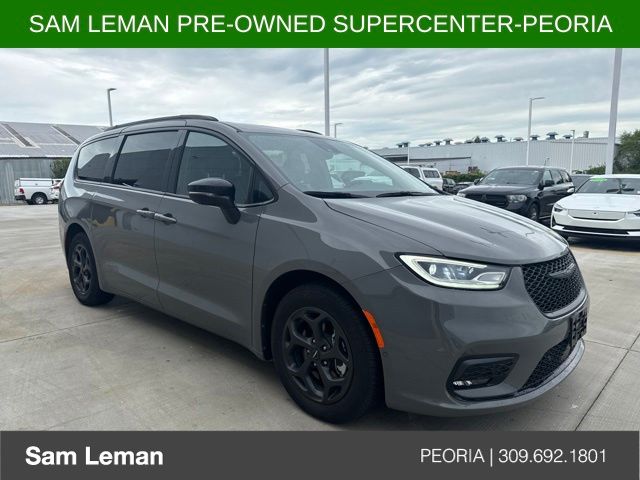 Ceramic Gray Clearcoat 2025 Chrysler Pacifica Hybrid Minivan Front-Wheel Drive Continuously Variable Transmission