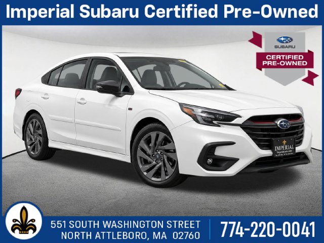 Crystal White Pearl 2024 Subaru Legacy Sedan All-Wheel Drive Continuously Variable Transmission