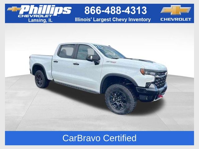 Summit White 2026 Chevrolet Silverado 1500 ZR2 Crew Cab 4WD Pickup Truck Four-Wheel Drive Automatic