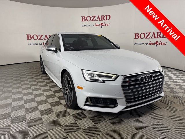 2018 Glacier White Metallic Audi S4 3.0T Premium Plus quattro Sedan