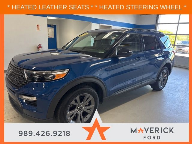 Blue Metallic 2023 Ford Explorer SUV / Crossover All-Wheel Drive Automatic