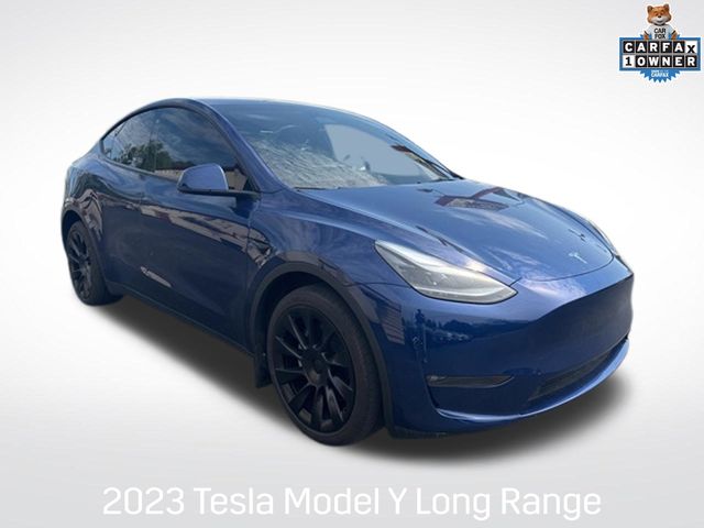 Blue 2023 Tesla Model Y Long Range AWD SUV / Crossover All-Wheel Drive 1-Speed Automatic
