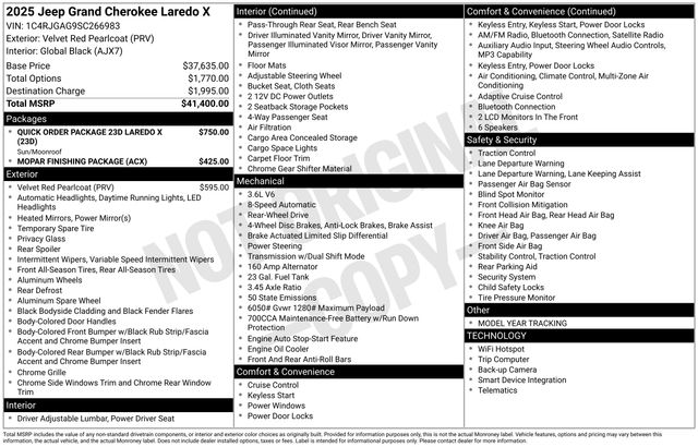 2025 Jeep Grand Cherokee Laredo RWD