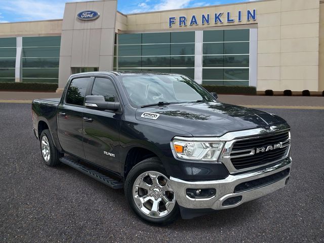 Gray (Steel Metallic) 2021 RAM 1500 Pickup Truck Four-Wheel Drive 8-Speed Automatic