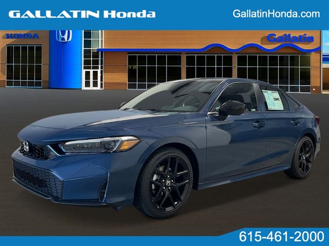 Blue Lagoon Pearl 2026 Honda Civic Sedan Front-Wheel Drive Continuously Variable Transmission