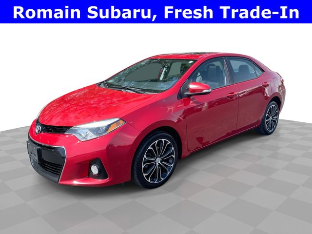 Red 2016 Toyota Corolla S Plus Sedan Front-Wheel Drive Continuously Variable Transmission